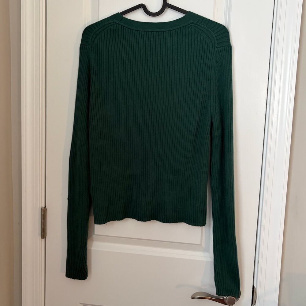 GAP Skinny Rib V-Neck Cardigan - Picture 2 of 4